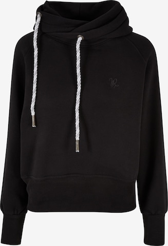 Sweat-shirt Just Rhyse en noir : devant