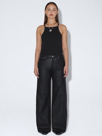 Dr. Denim Wide leg Jeans 'Zila Mid Wide' in Black