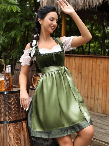 Yesfashion Dirndl in Green