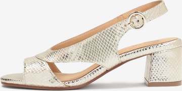 Kazar Sandals in Silver: front