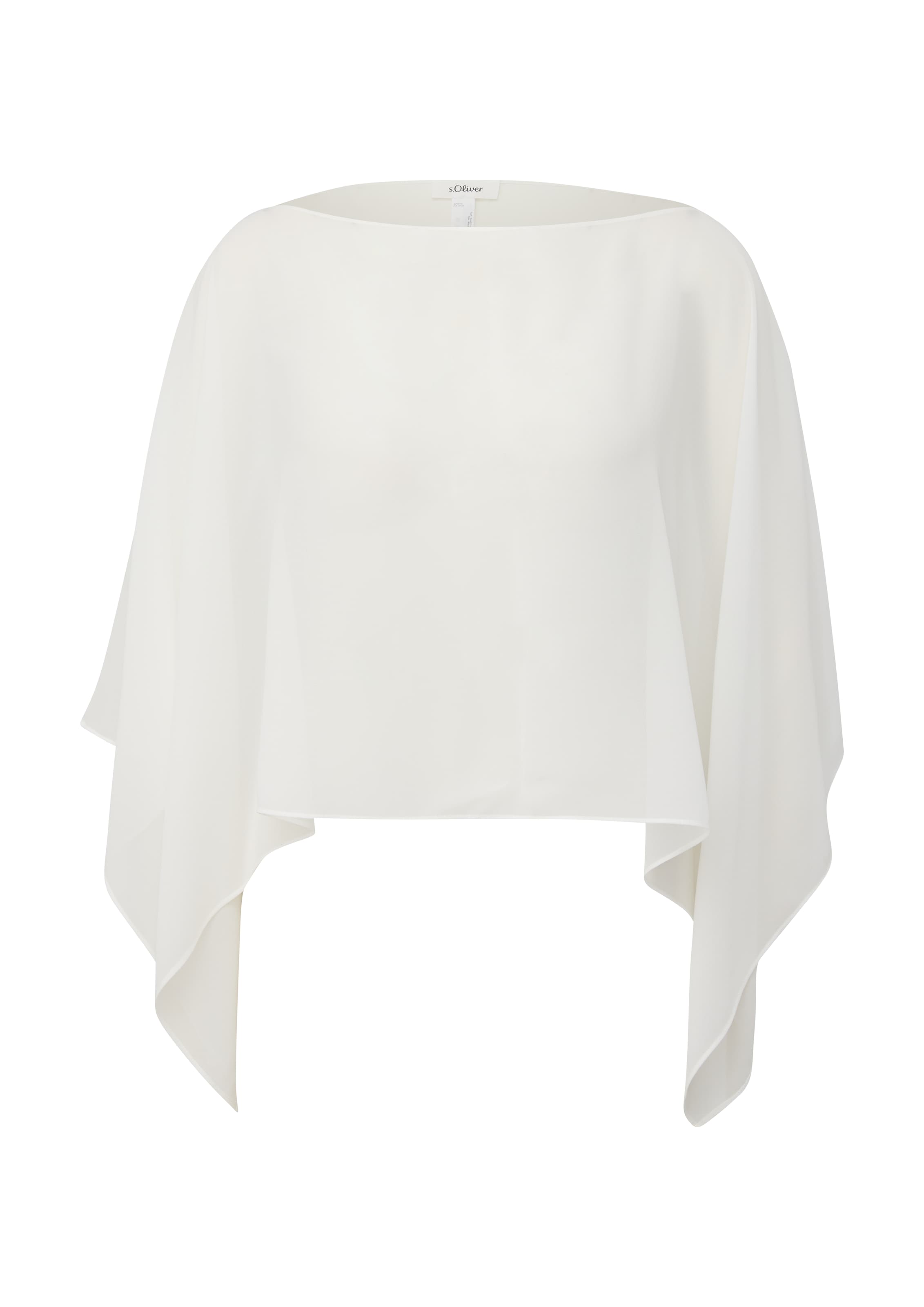 s.Oliver BLACK LABEL Cape in Wit: voorkant