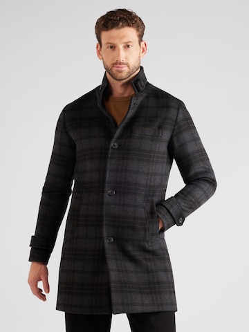 JACK & JONES Between-Seasons Coat 'Melton' in Black: front