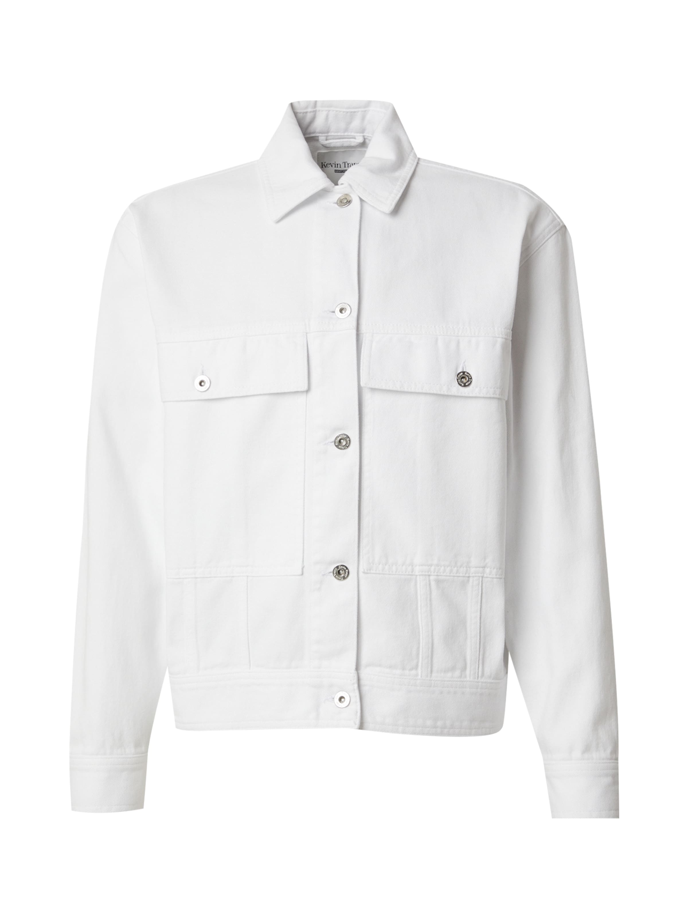TRAPP Between-Season Jacket in White denim, Item view