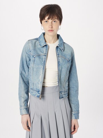 LEVI'S ® Between-season jacket 'Zip Slim Trucker' in Blue: front