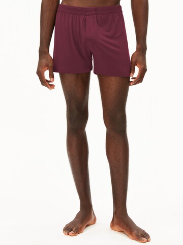 ARMEDANGELS Boxershorts in Rood: voorkant