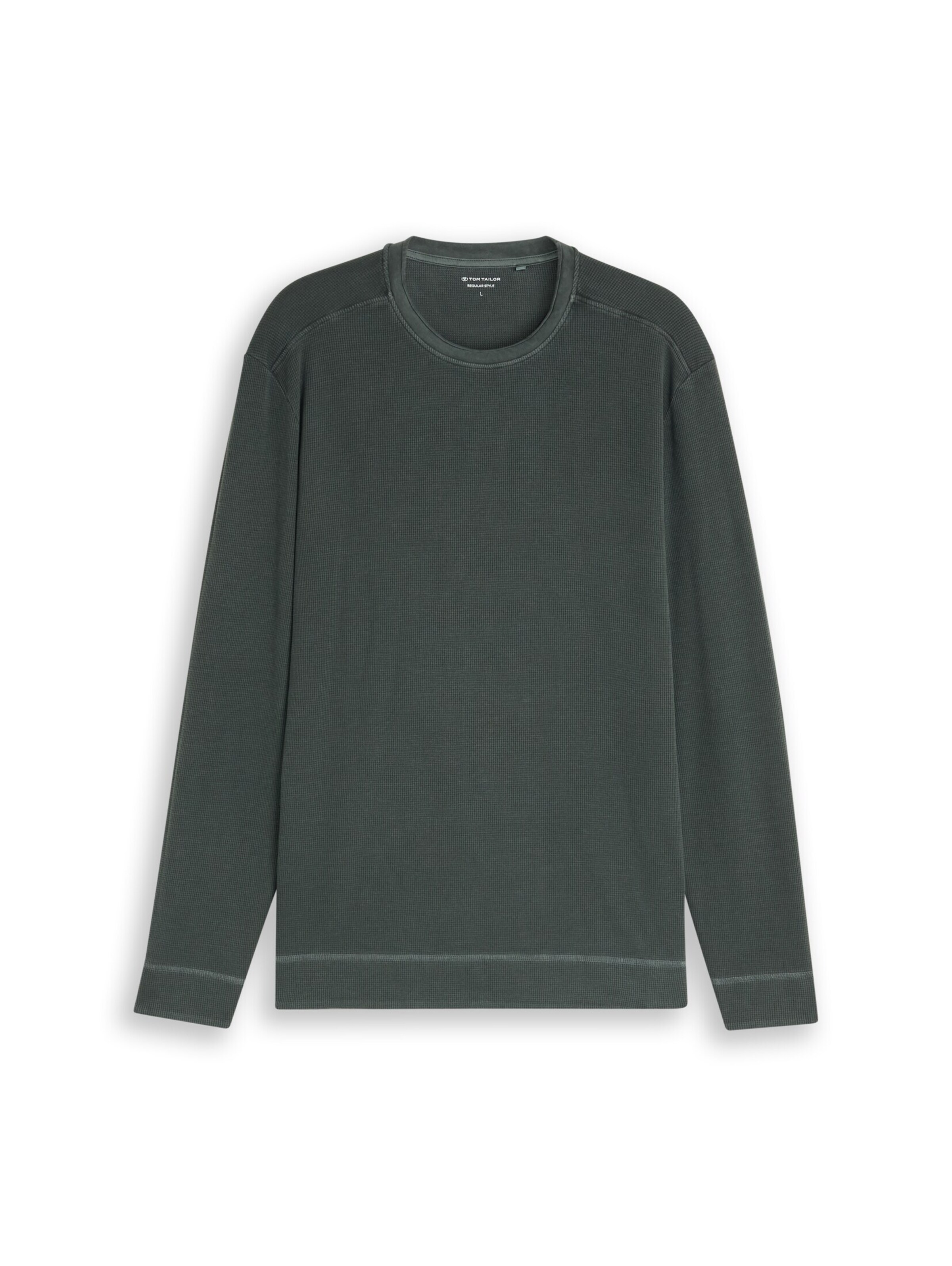 T-Shirt TOM TAILOR en vert : devant