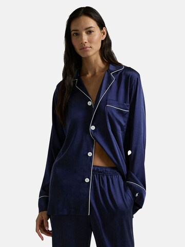 Polo Ralph Lauren Pyjama ' Heritage Silk ' in Blauw