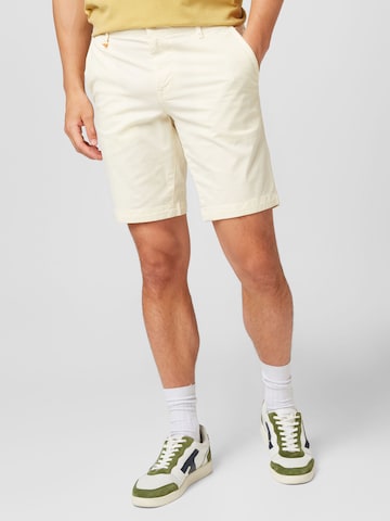 BOSS Orange Regular Shorts in Beige: predná strana