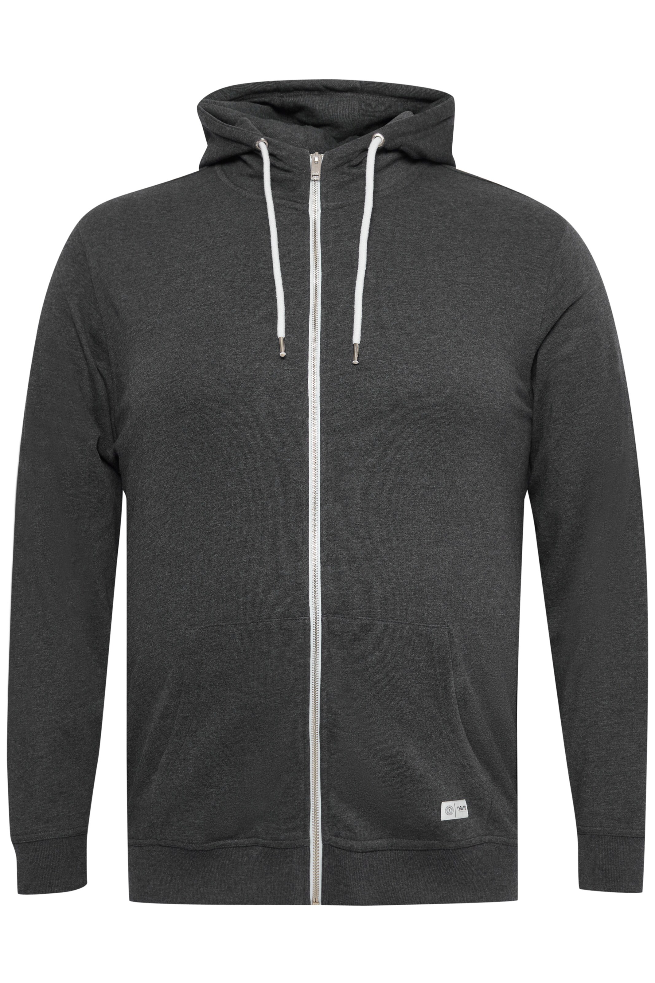 !Solid Sweat jacket in Grey: front
