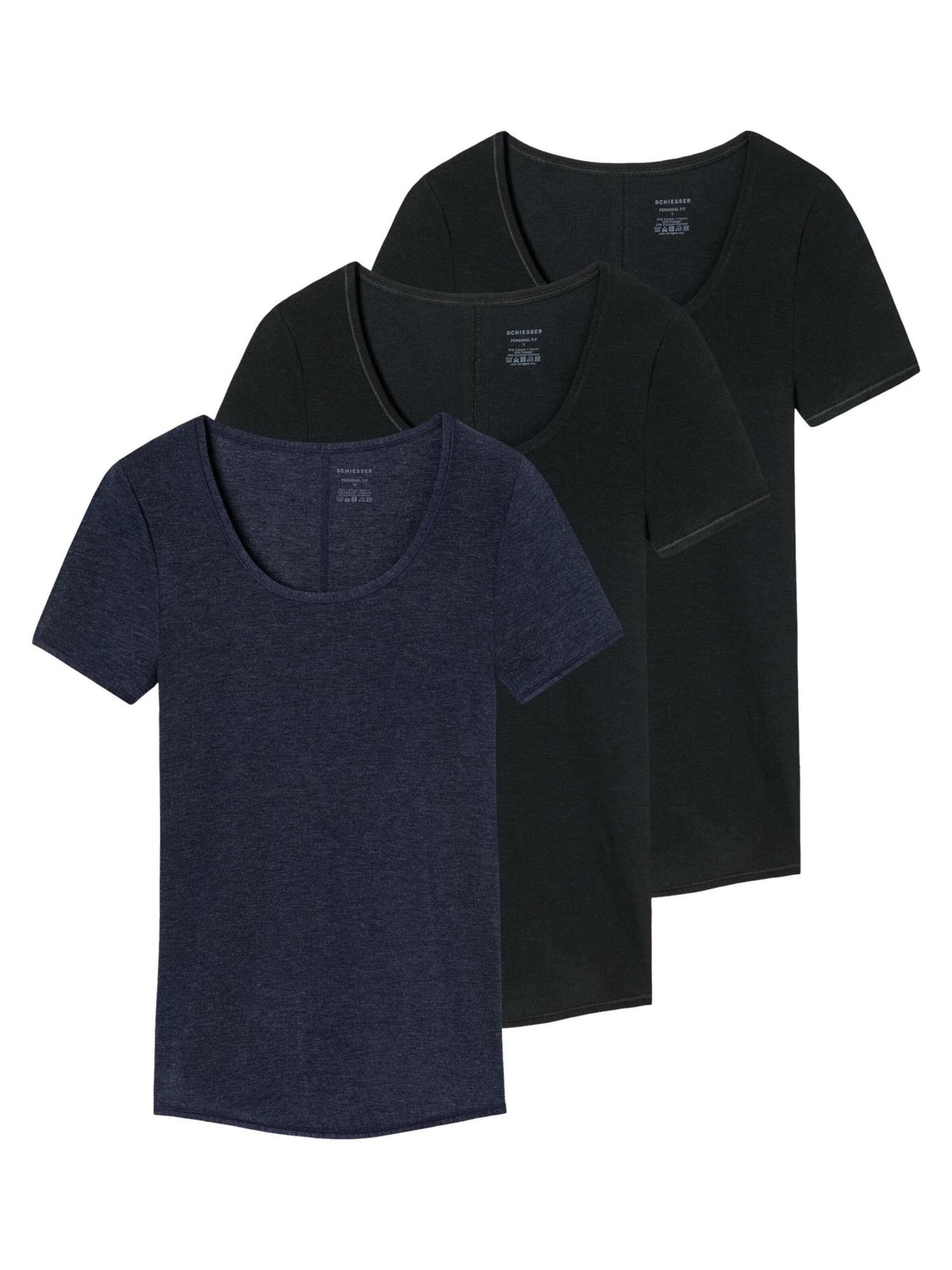 SCHIESSER Unterhemd 'Personal Fit'‌‌‌‌‌‌‌‌‌ in Blau: Vorderseite