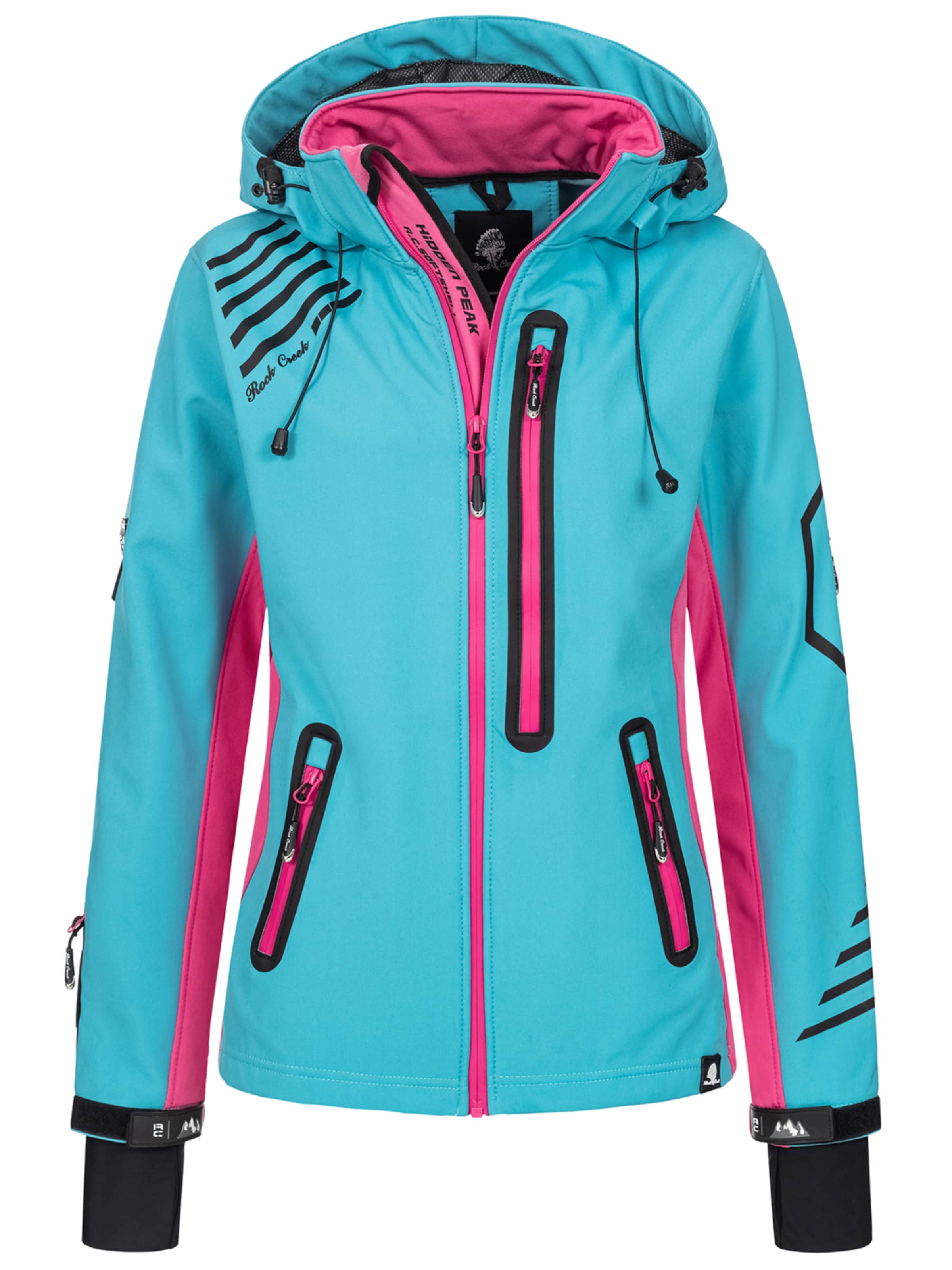 Rock Creek Outdoorjacke in Blau: Vorderseite