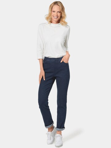 Coupe slim Jean Goldner en bleu