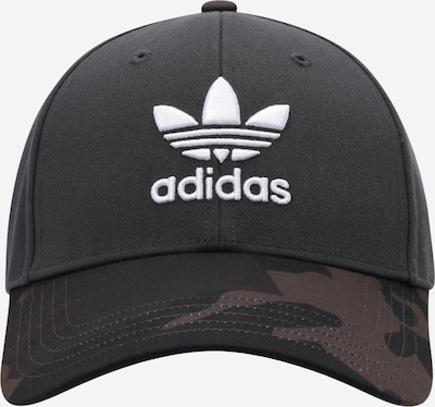 Kepurė iš ADIDAS ORIGINALS, spalva – pilka / juoda / balta, Prekių apžvalga
