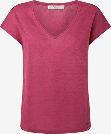 T-shirt 'LOTTIE' Pepe Jeans en rose : devant