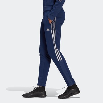 Effilé Pantalon de sport 'Tiro 21 Sweat' ADIDAS SPORTSWEAR en bleu