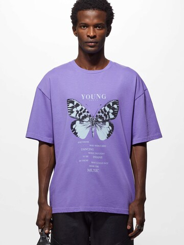 Young Poets T-Shirt 'Yoricko' (OCS) in Lila: Vorderseite