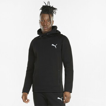 PUMA Athletic Sweatshirt in Black: front