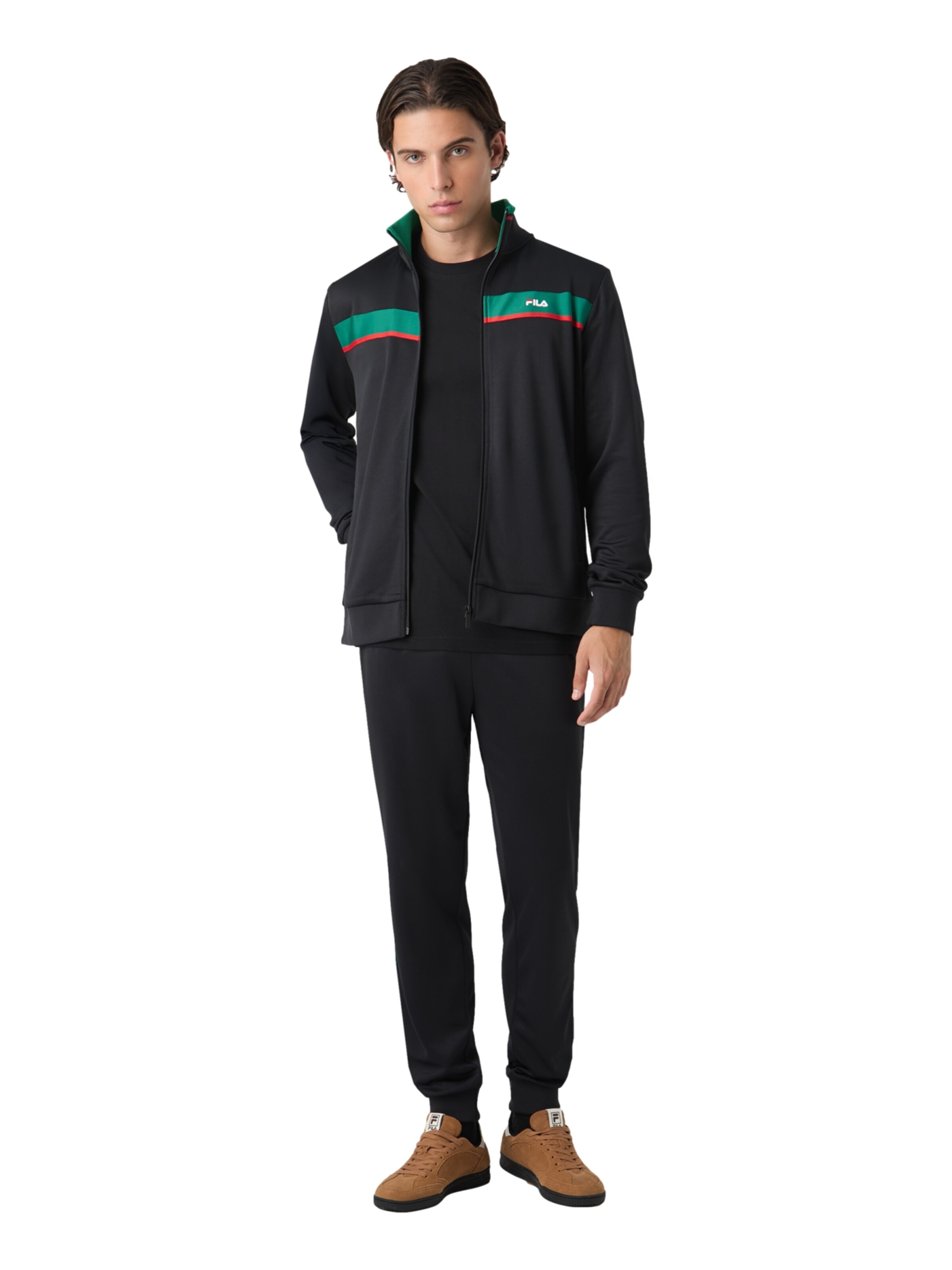 Regular Pantalon de sport 'SAGANO' FILA en noir