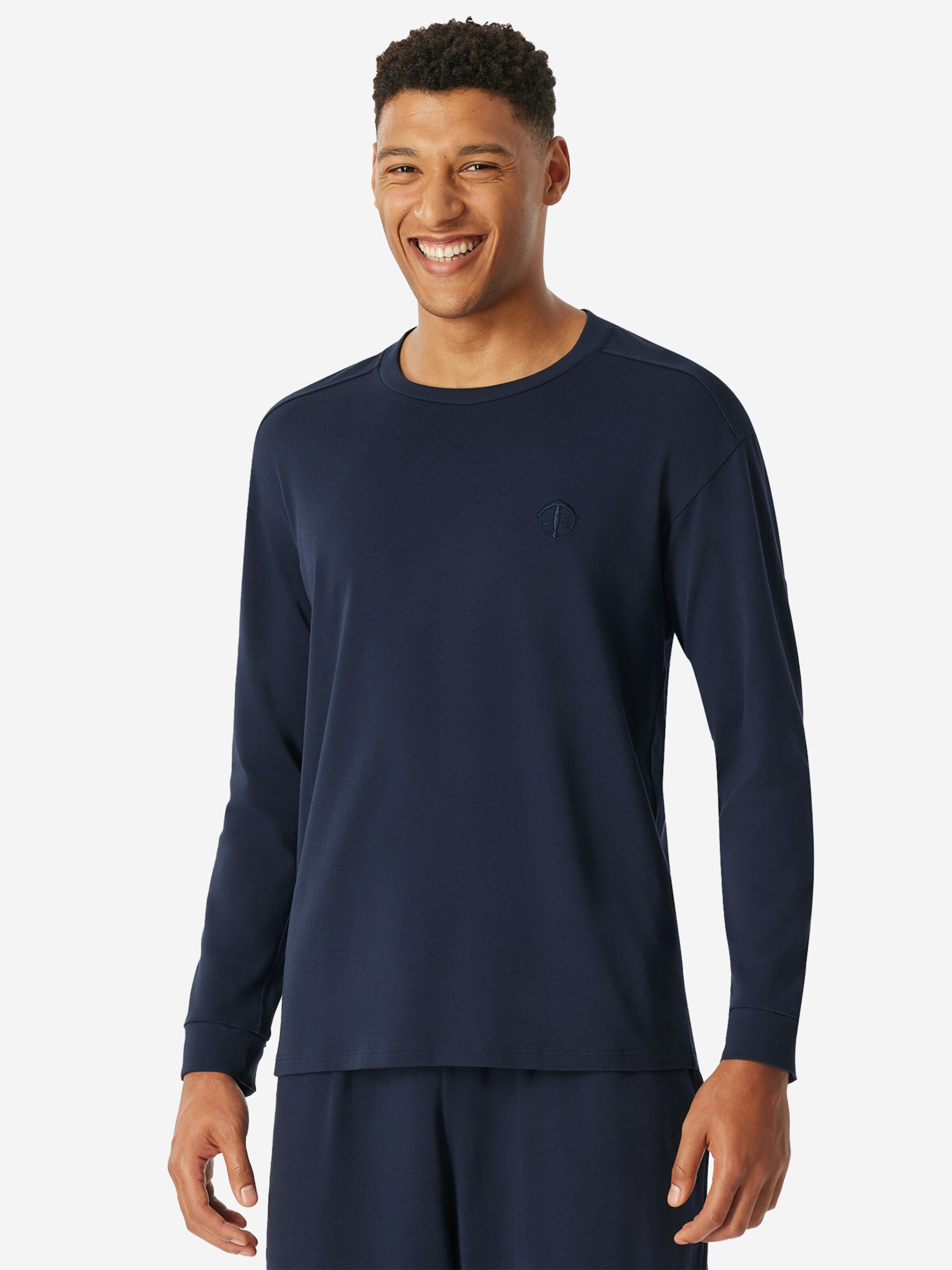 T-Shirt ' SCHIESSER 150 YEARS ' SCHIESSER en bleu : devant