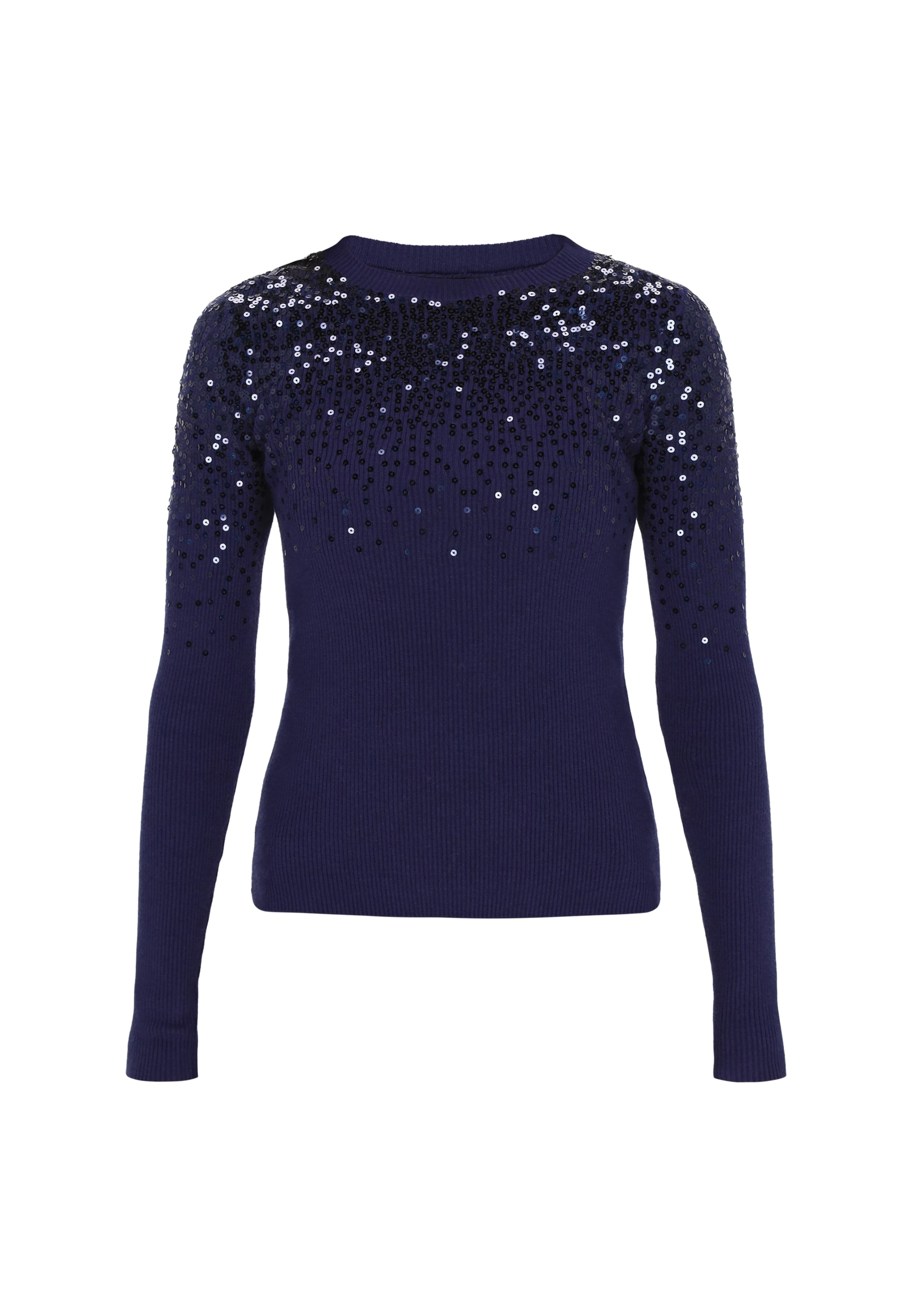 Pull-over usha BLACK LABEL en bleu : devant