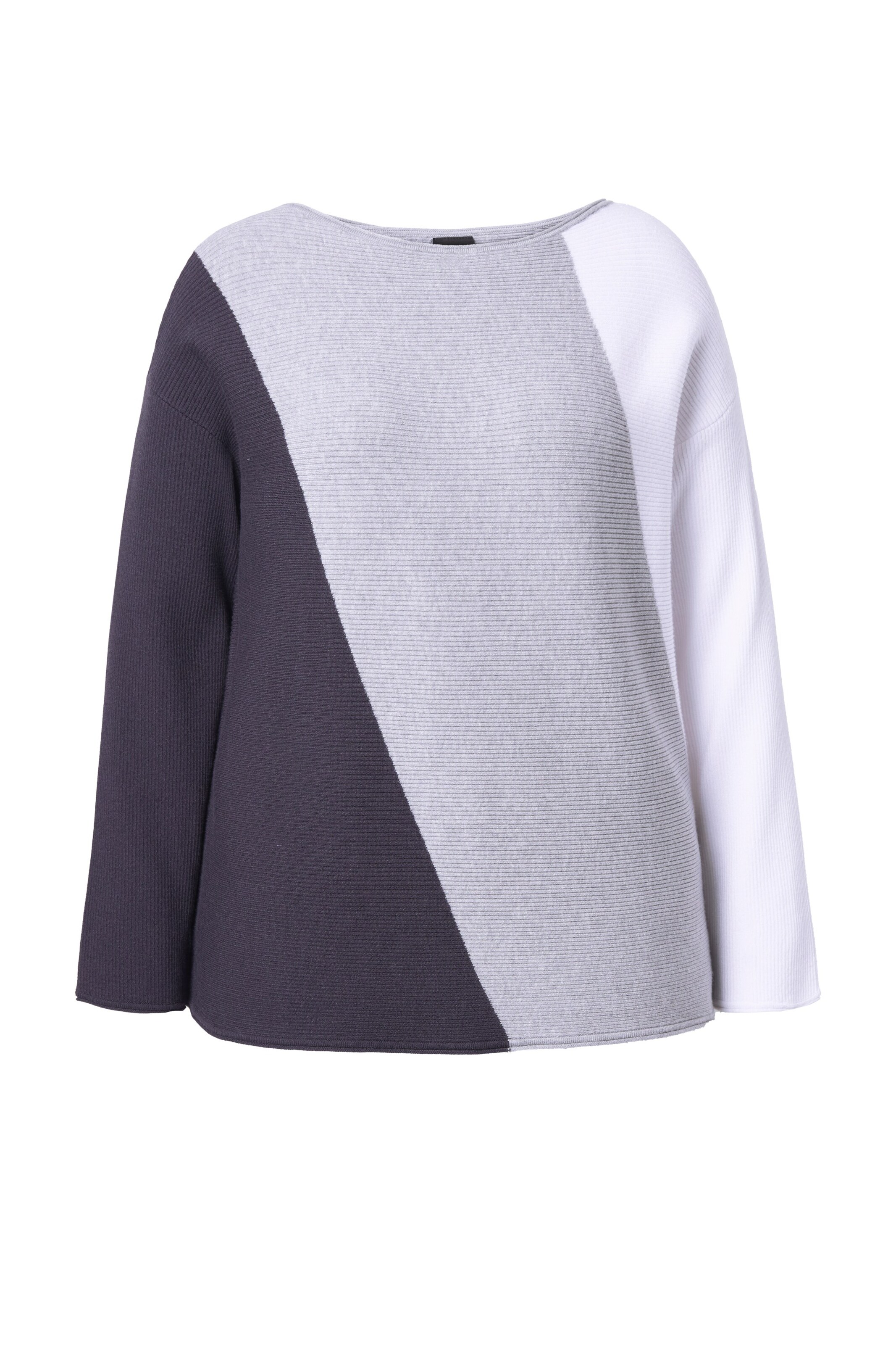 Ulla Popken Trui in Grijs: voorkant