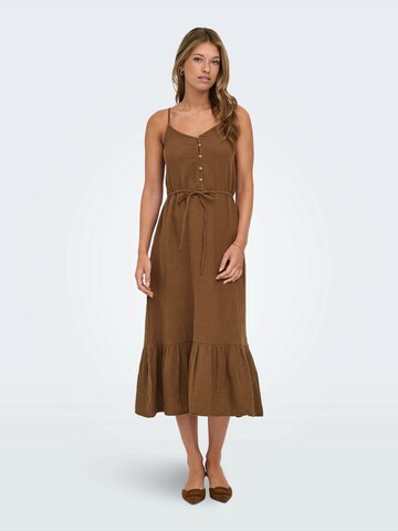 ONLY Šaty 'ONLTHYRA' - Hnedá: predná strana