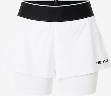 HEAD Skinny Sportshorts 'DYNAMIC' in Weiß: predná strana