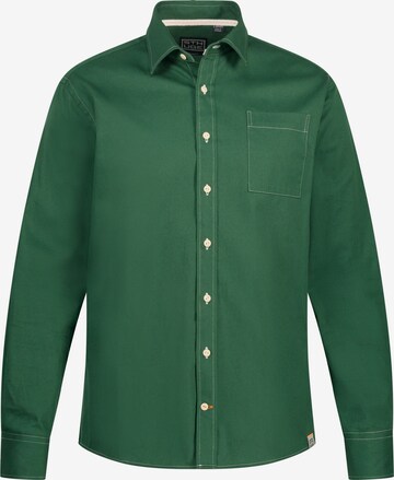 STHUGE Regular fit Button Up Shirt in Green: front