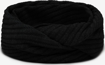 Écharpe tube '7017S' Vivisence en noir : devant