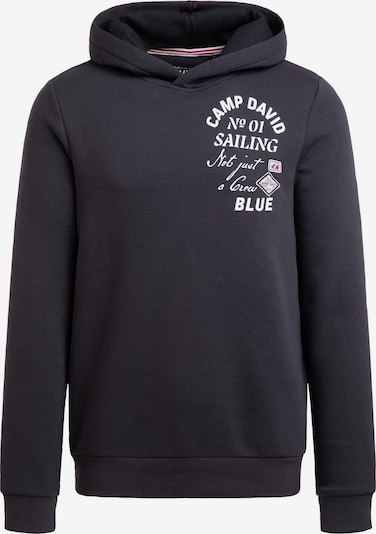 CAMP DAVID Hoodie mit Rücken-Artwork in S in blau, Produktansicht