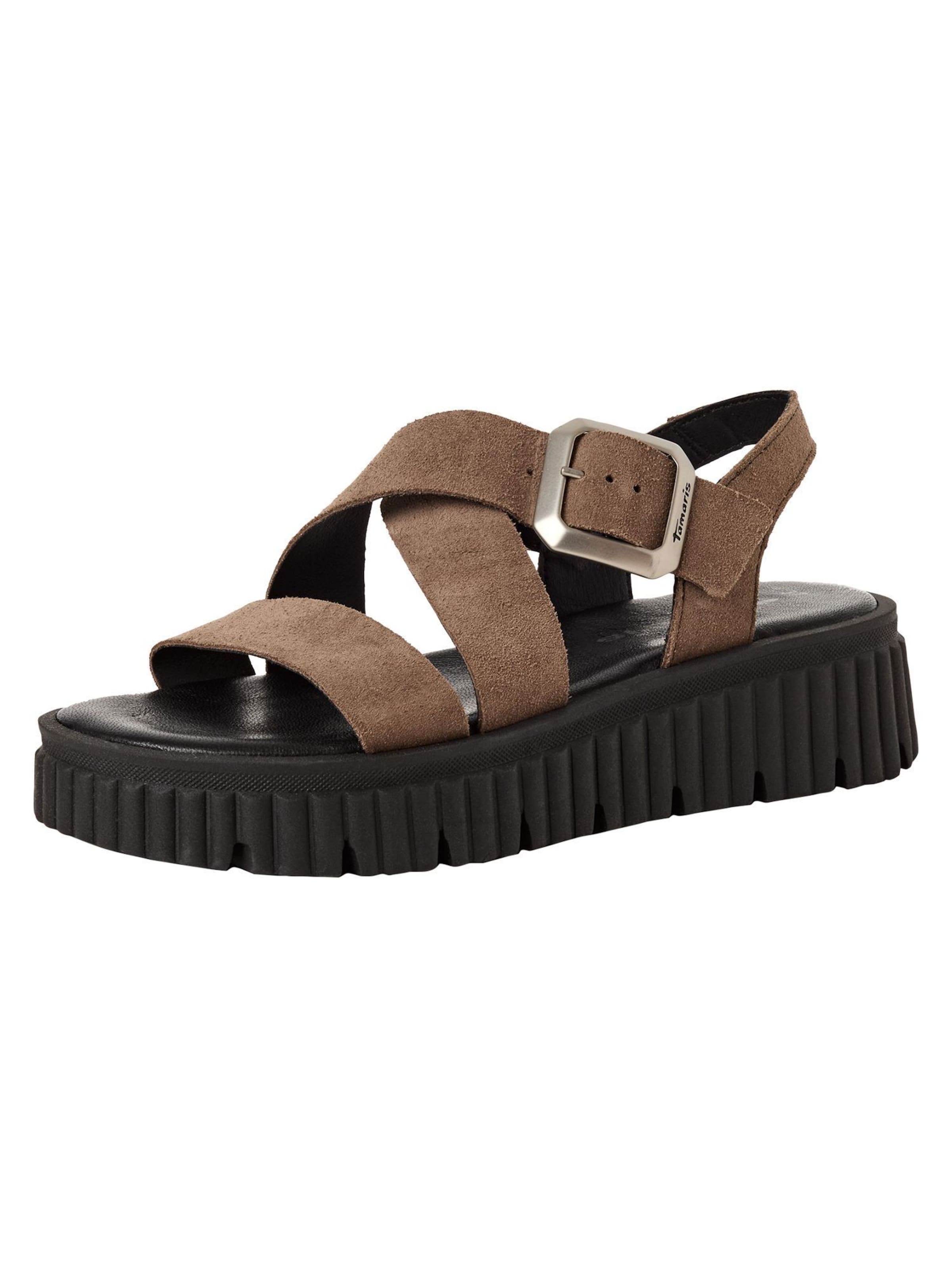 Tamaris Sandale in Braun: Vorderseite