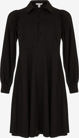 Robe-chemise Yoek en noir : devant