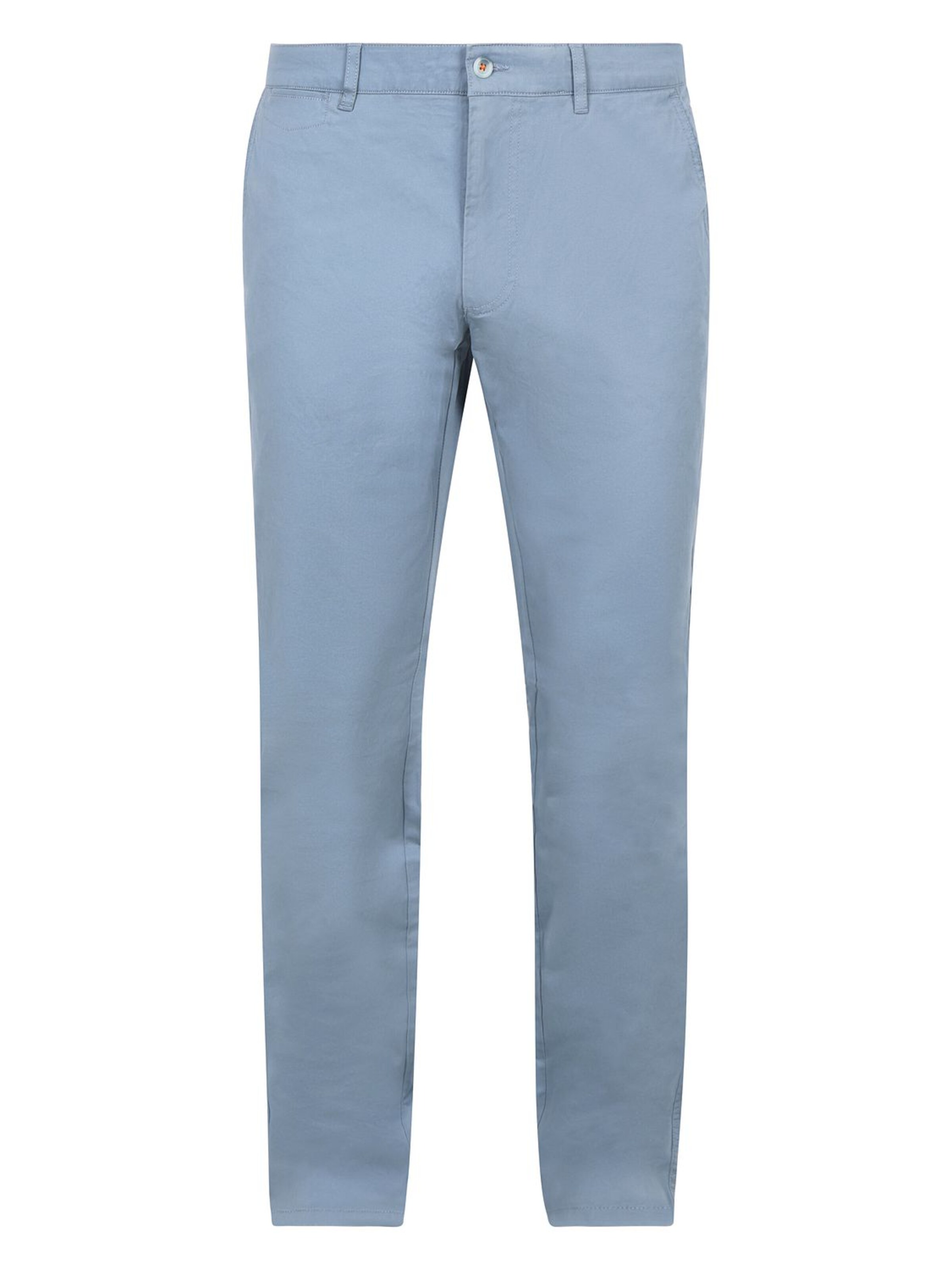 Suitable Regular Chino 'Peano' in Blauw: voorkant