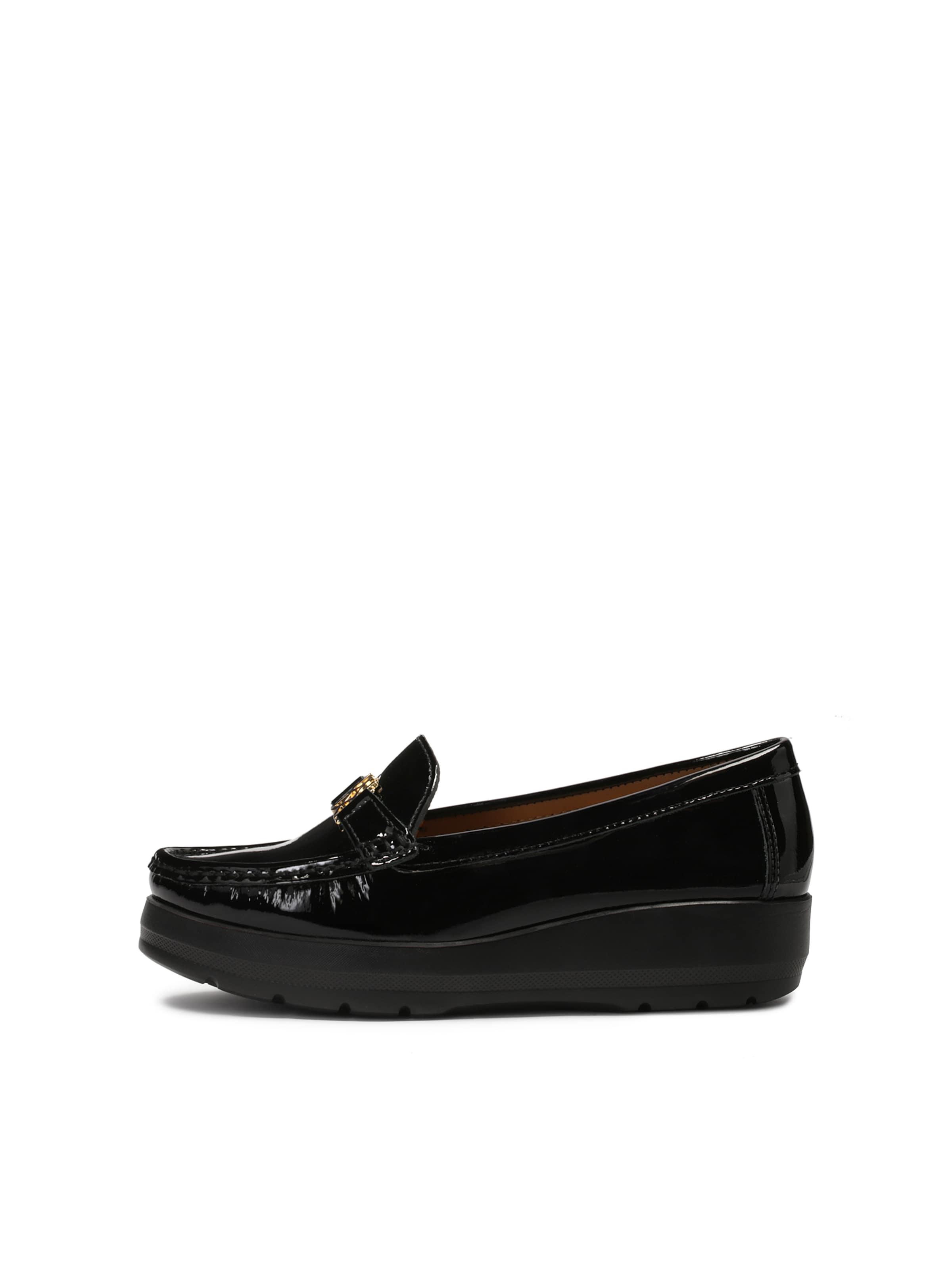 Kazar Moccasins in Black: front
