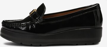 Kazar Moccasins in Black: front