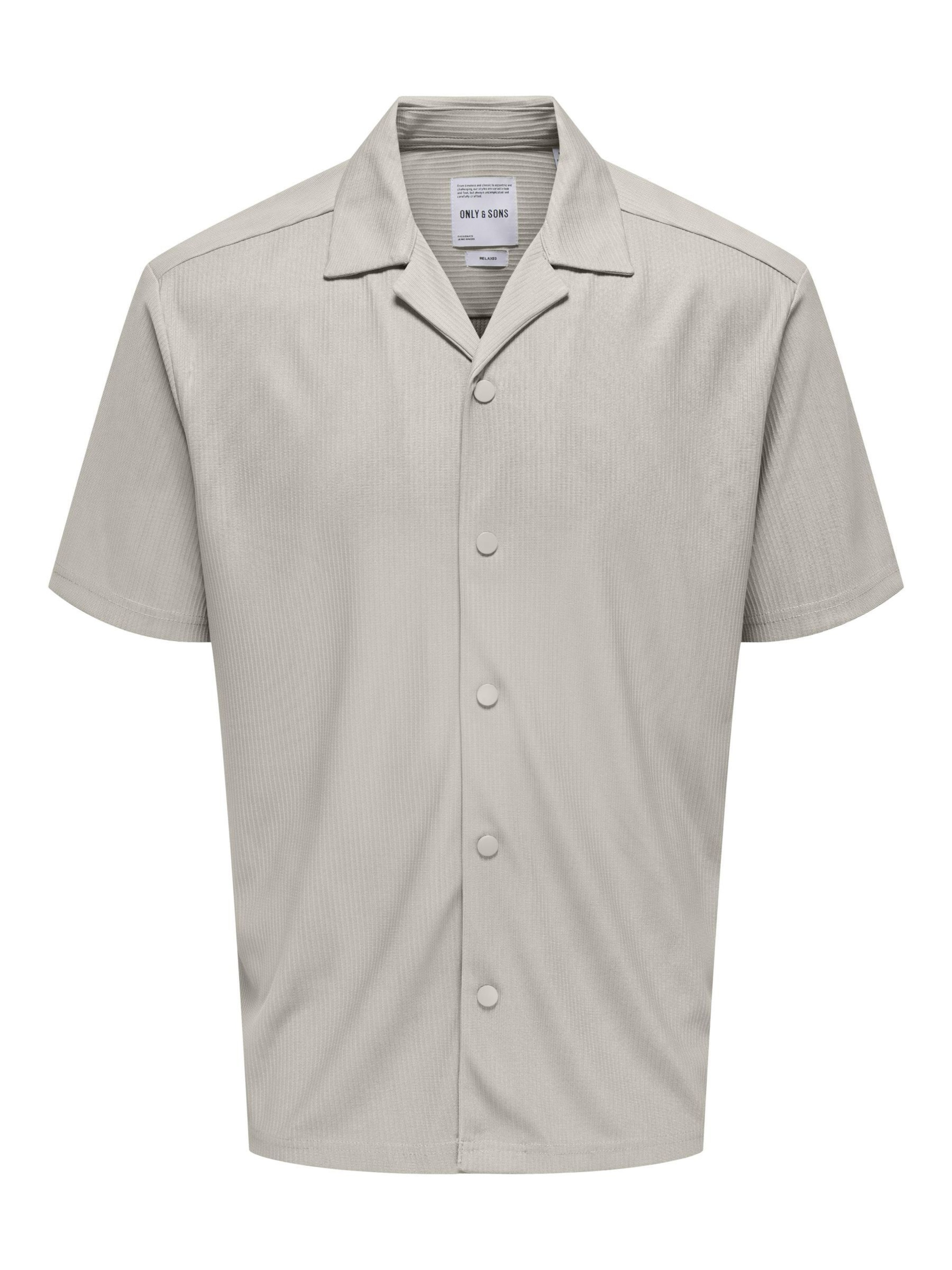 Only & Sons Regular fit Button Up Shirt 'ONSKari' in Grey: front