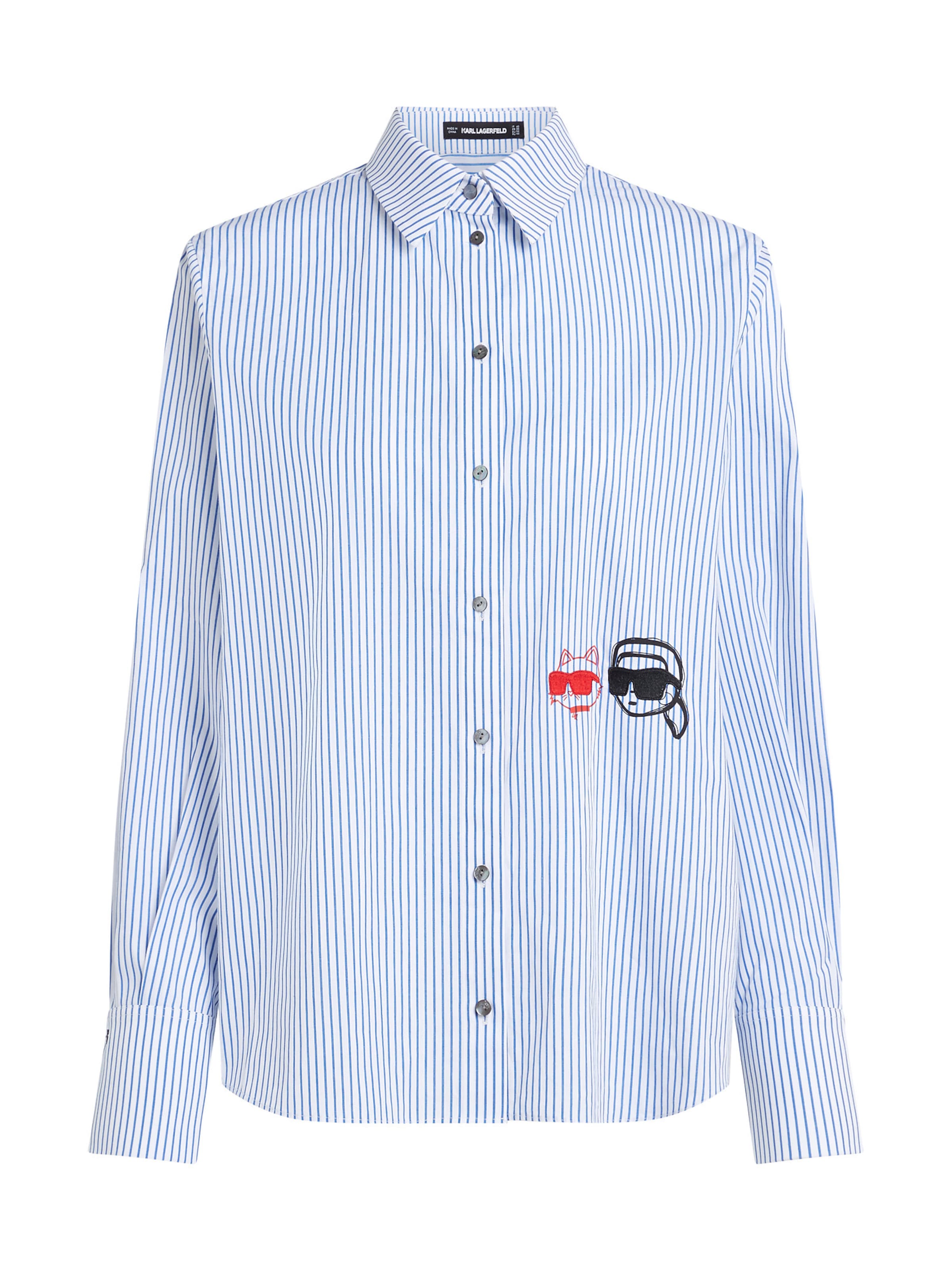 Karl Lagerfeld Pluus, värv sinine: eest vaates