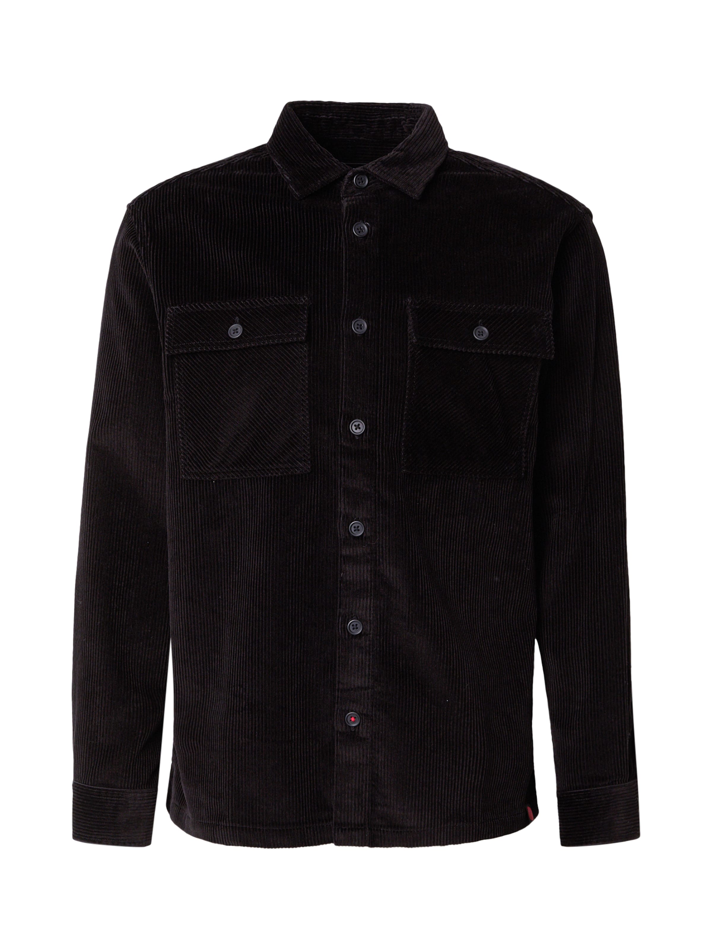 R.D.D. ROYAL DENIM DIVISION Comfort Fit Skjorta 'RDDBRADY' i svart: framsida