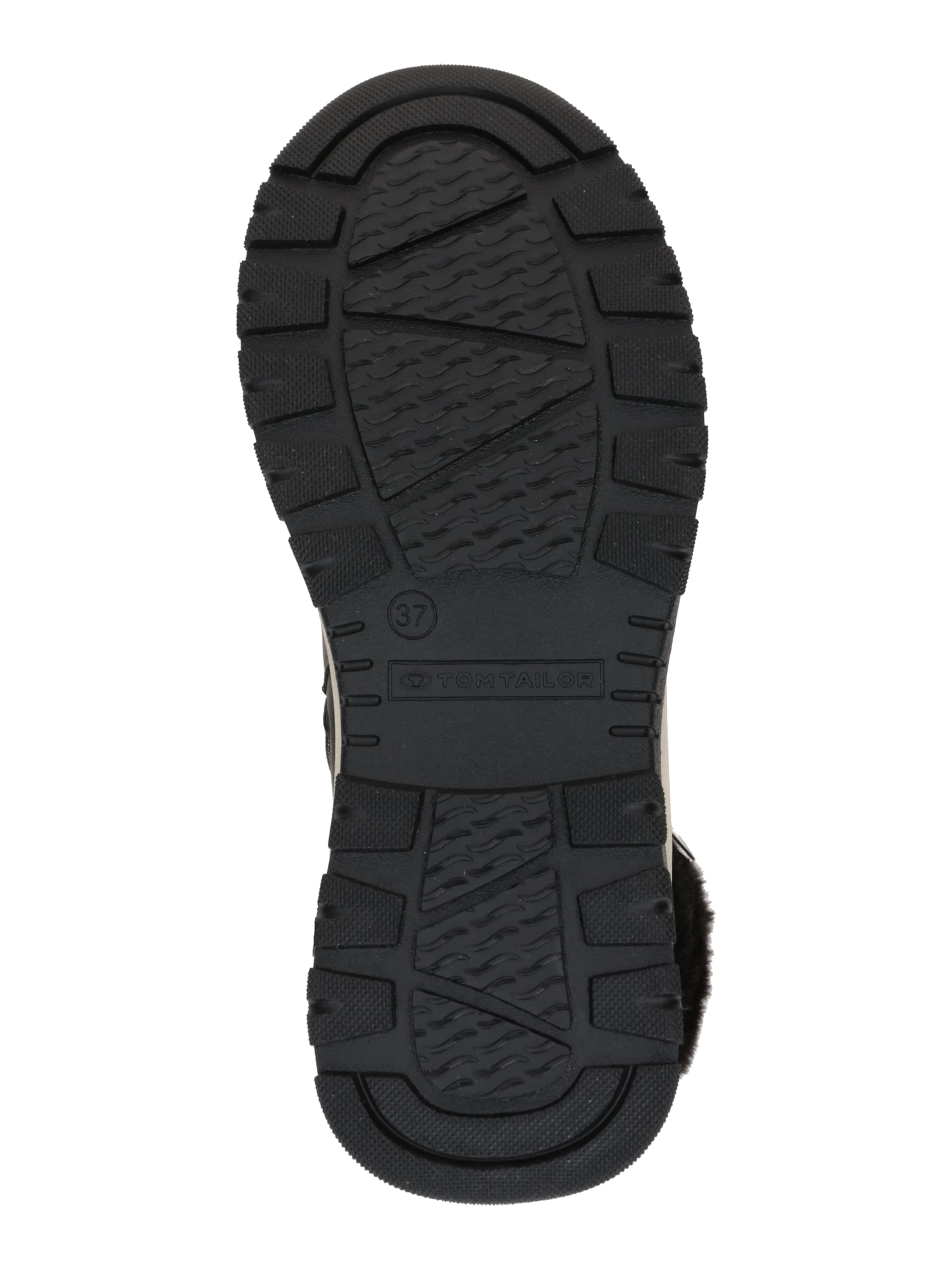 TOM TAILOR - Botines con cordones en negro