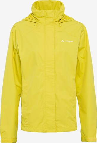 VAUDE Athletic Jacket 'Escape' in Yellow: front