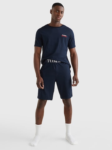 Tommy Hilfiger Underwear Kratka pižama | modra barva: sprednja stran