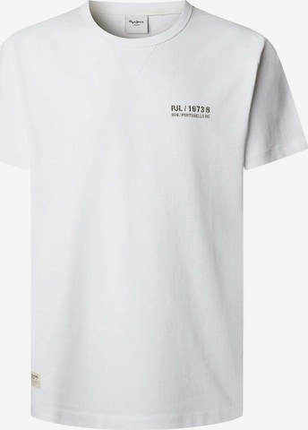 T-Shirt 'Scott' Pepe Jeans en blanc : devant