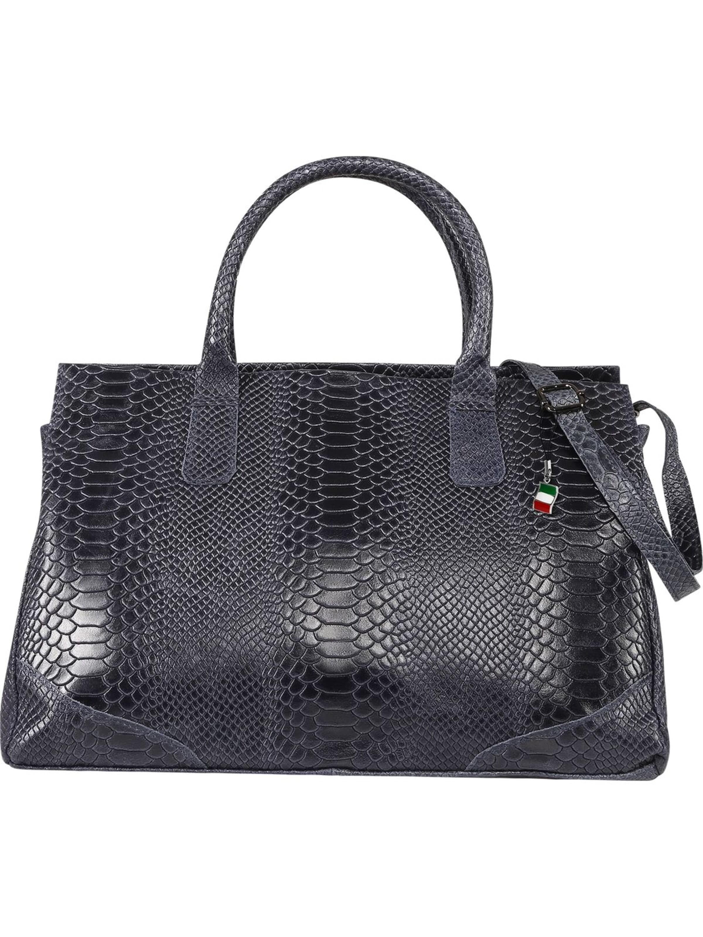 Borsa a mano di Florence in blu: frontale