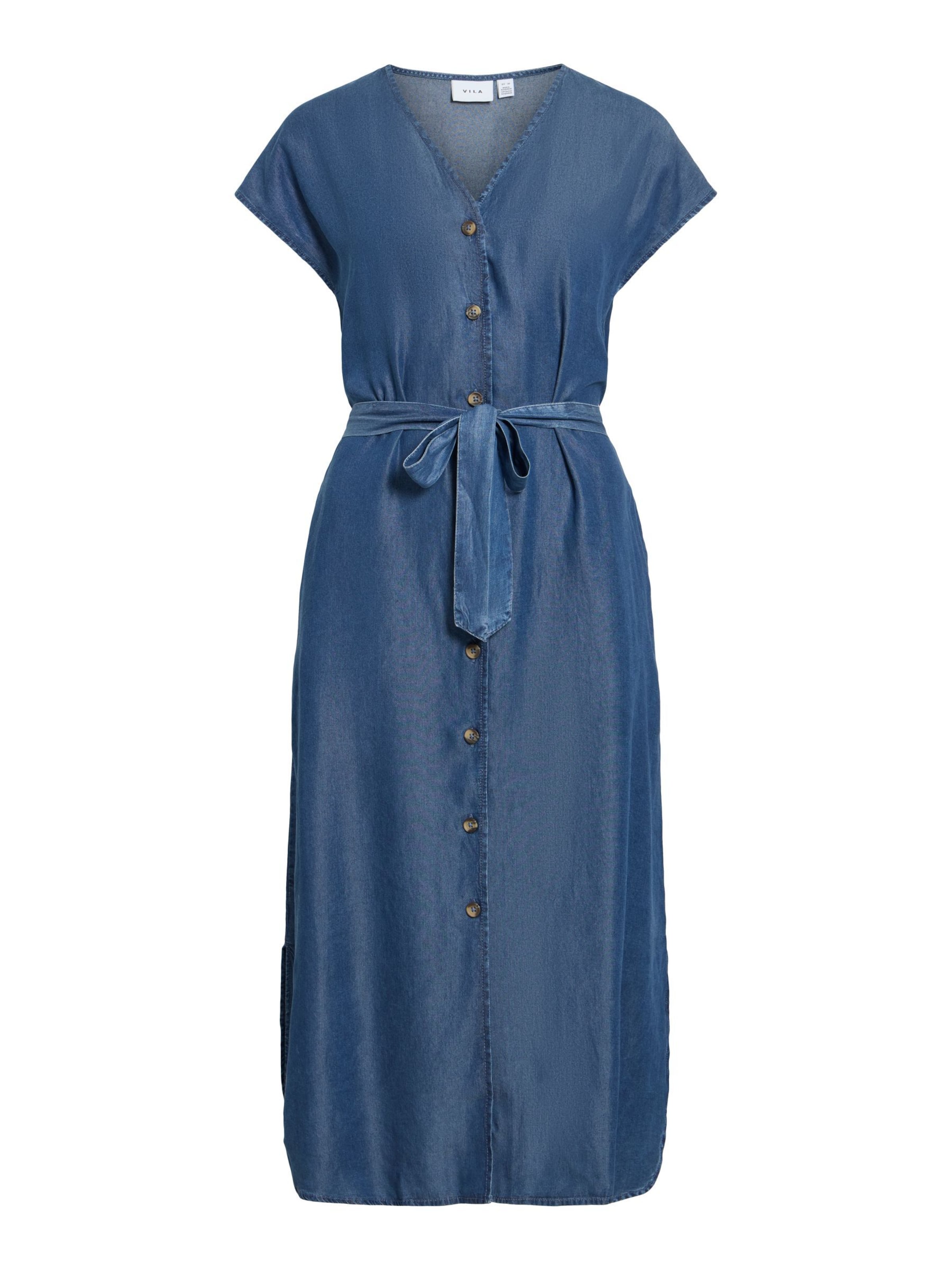 VILA - Vestido en azul: frente