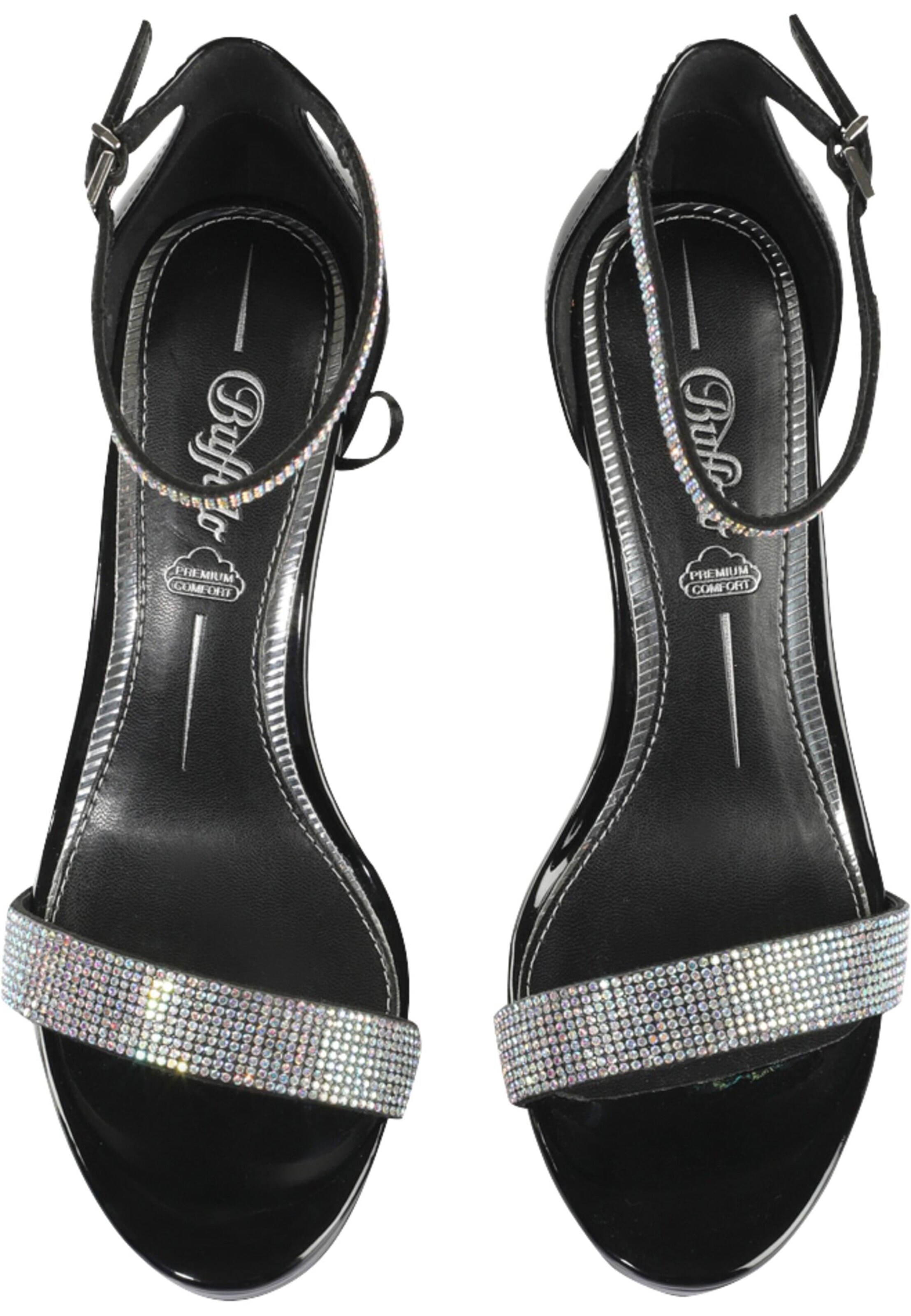 BUFFALO Remmisandaalit 'Monroe 2' värissä musta