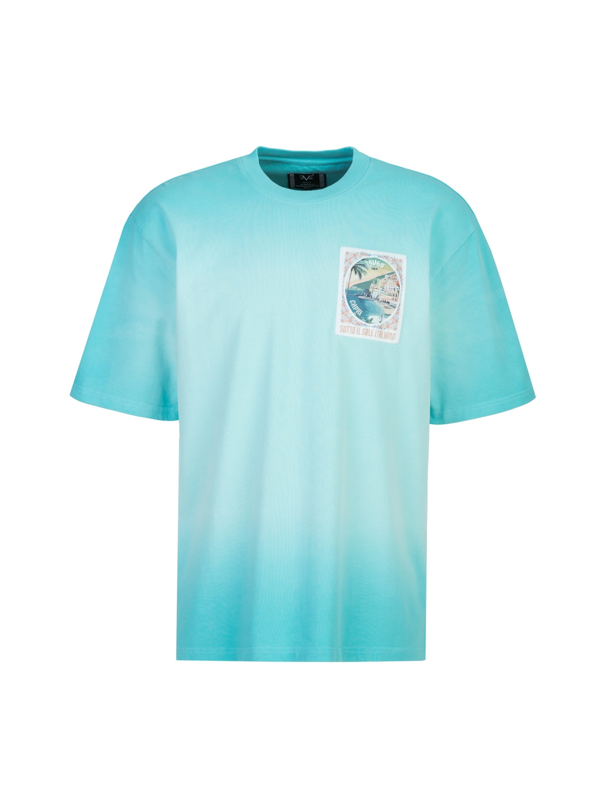 19V69 ITALIA Shirt 'Tamaro Dip' in Blue: front