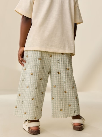 Next Wide Leg Hose in Grün