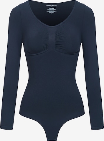 cfab Shaping Bodysuit 'Bodysuit Sculpting Shapewear Longsleeve mit String' in Blue: front