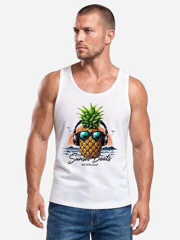 Neverless Shirt 'Sunset Beats' in White