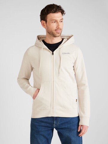 Veste de survêtement G-Star RAW en beige : devant